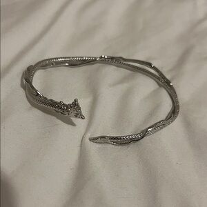 Intricate Silver Dragon Bracelet